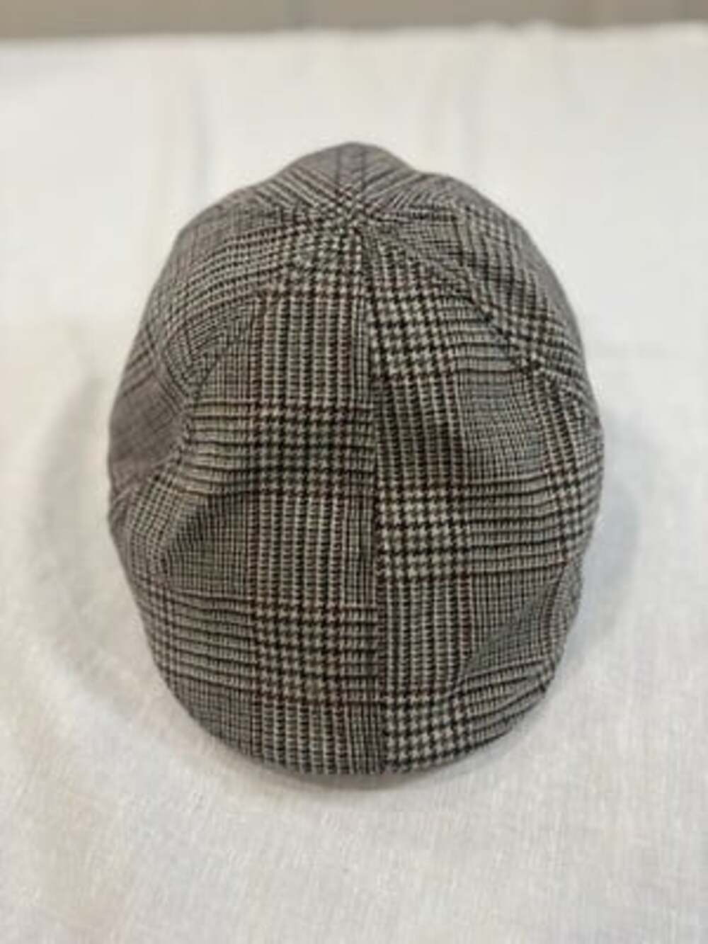 WEATHERPROOF - Vintage Brown Glen Plaid Wool Flat Cap - Size L/XL
